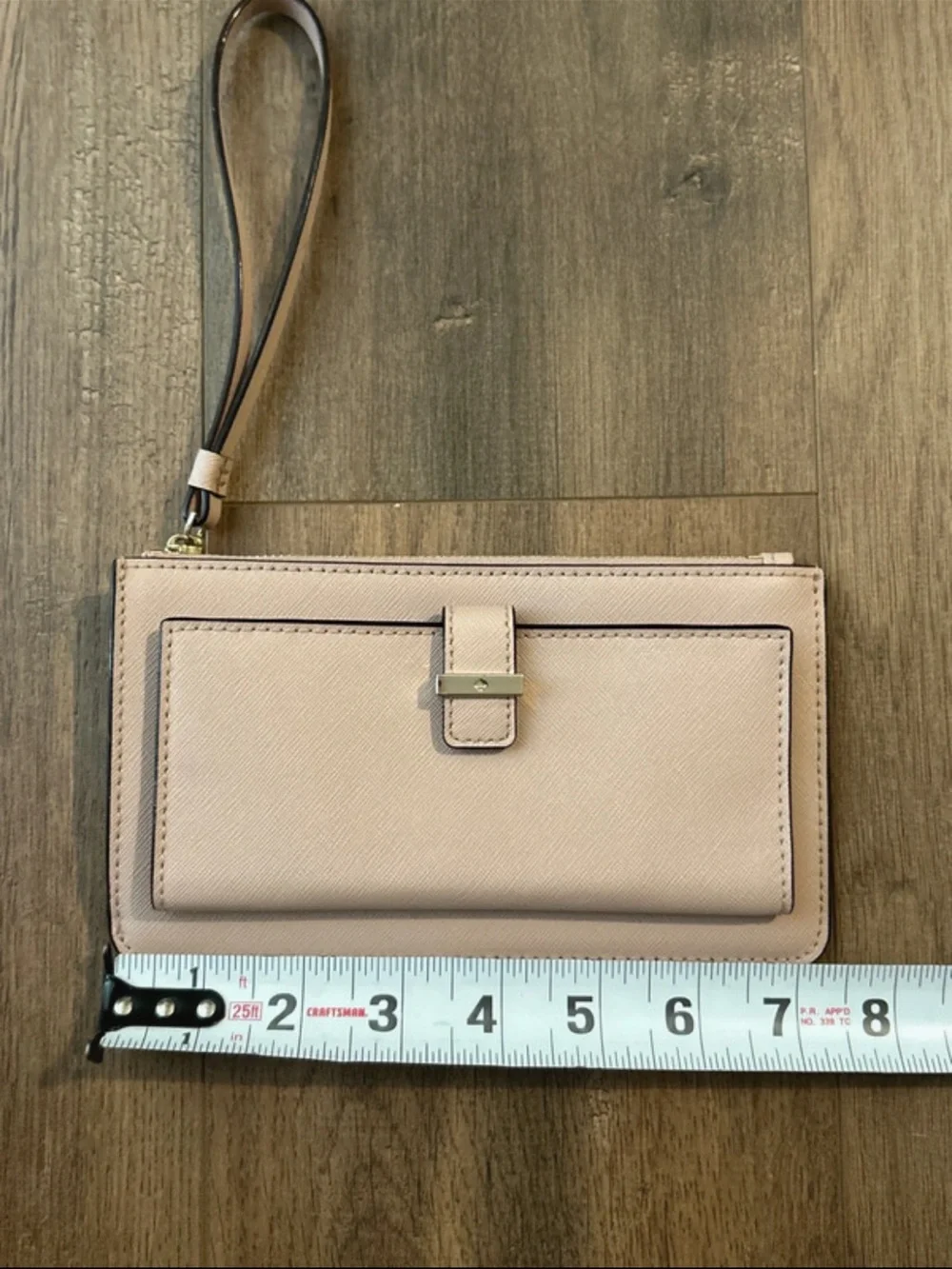 kate spade Blush Pink Wristlet Clutch with Front Pocket